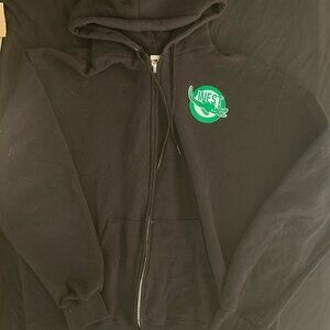 ECO Authentic Hoodie Large Black Full Zip WCST Gator Sweatshirt Men’s-A317